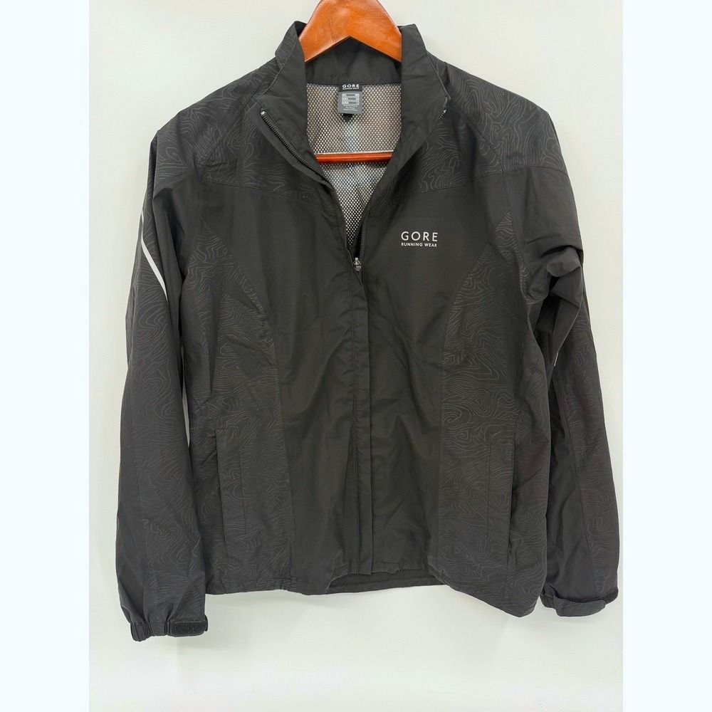 Gore Wear Gore-Tex Jacket Womens Medium Black Running Cycling Full Zip